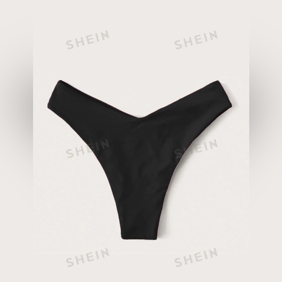 NWOT High Cut Cheeky Bikini Bottom - Picture 2 of 3